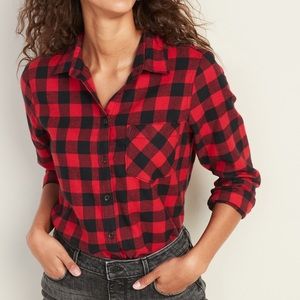 OLD NAVY red plaid flannel
